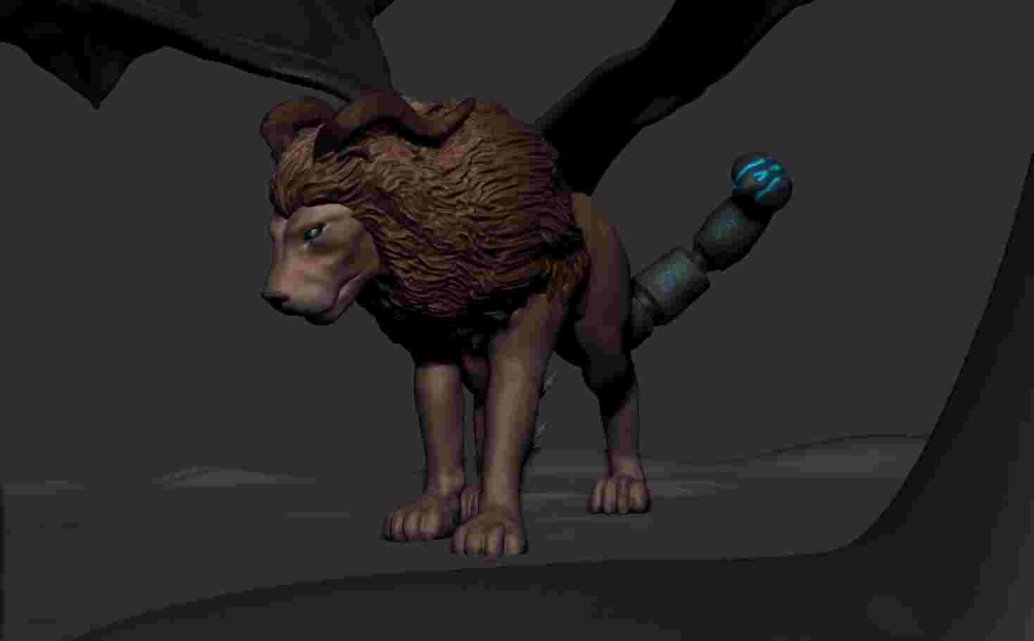 Manticore 3D Render (Shot 2)